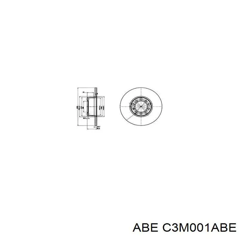 Передние тормозные диски C3M001ABE ABE