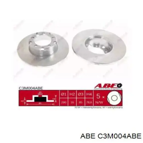 Купить C3M004ABE ABE Ротор тормозной