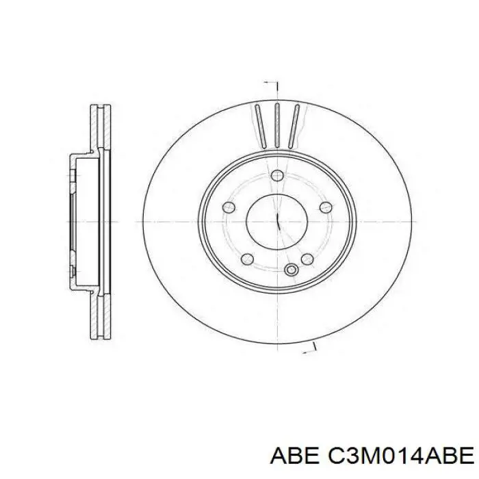 Передние тормозные диски C3M014ABE ABE