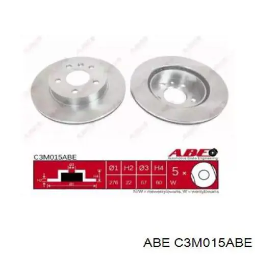 Купить C3M015ABE ABE Ротор тормозной