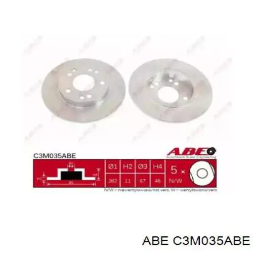 C3M035ABE ABE диск тормозной передний