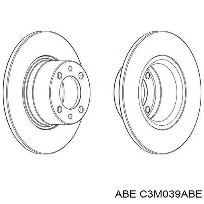 Передние тормозные диски C3M039ABE ABE