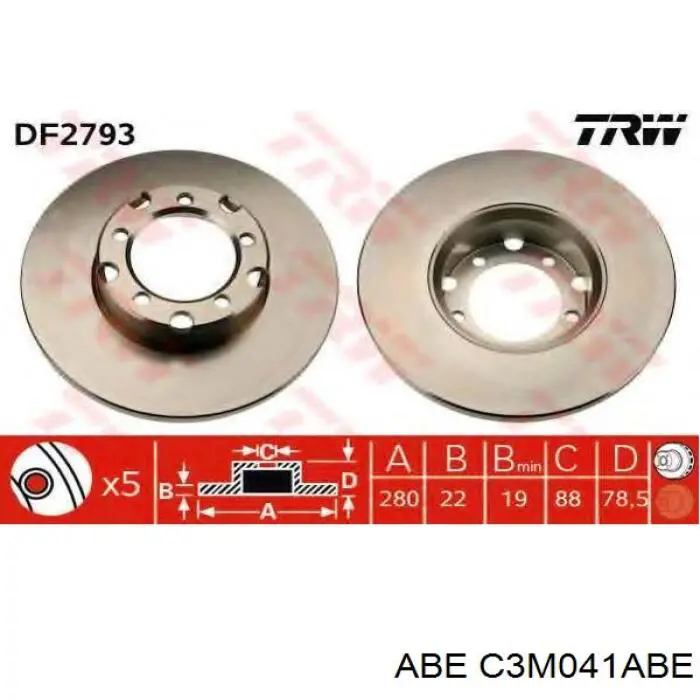 Купить C3M041ABE ABE Ротор тормозной