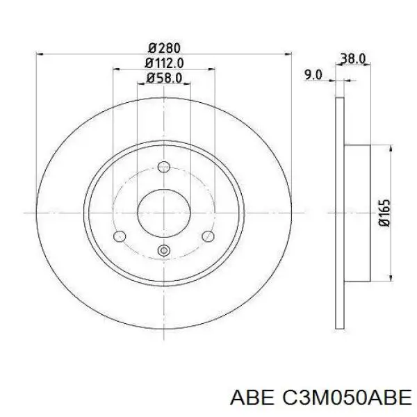 Купить C3M050ABE ABE Ротор тормозной