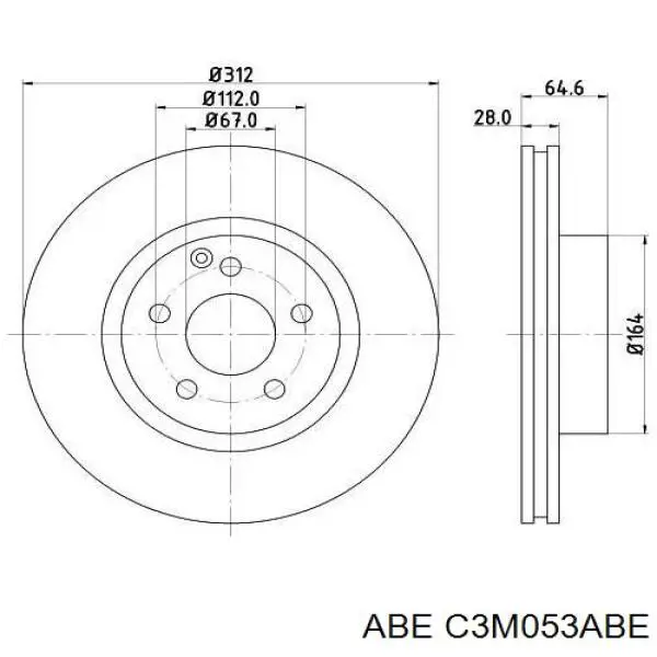 Купить C3M053ABE ABE Ротор тормозной