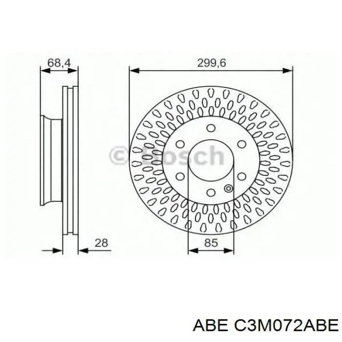 Передние тормозные диски C3M072ABE ABE