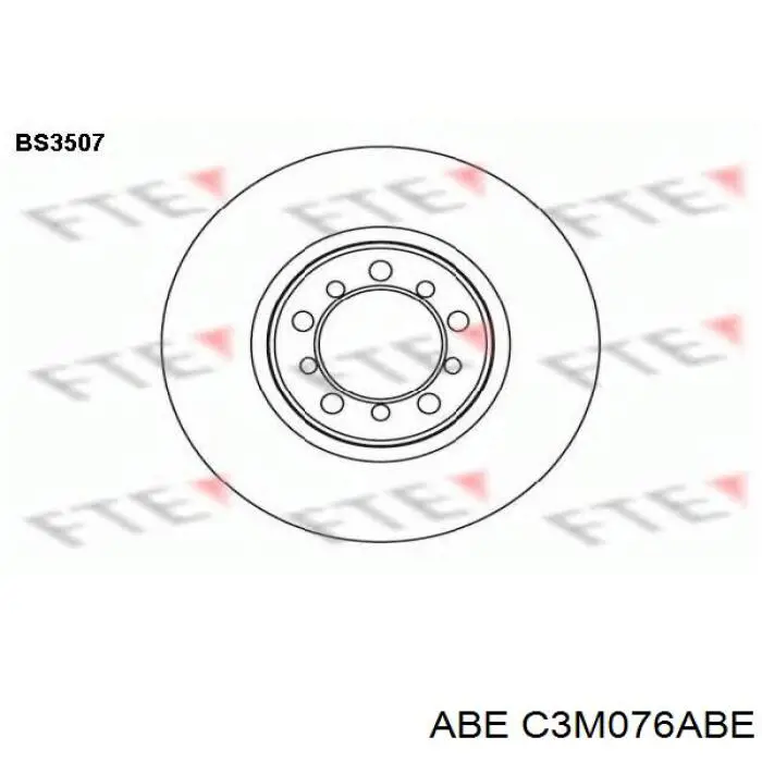 Передние тормозные диски C3M076ABE ABE