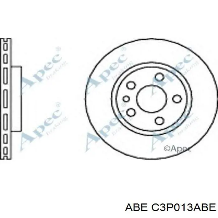 Диск гальмівний передній C3P013ABE ABE