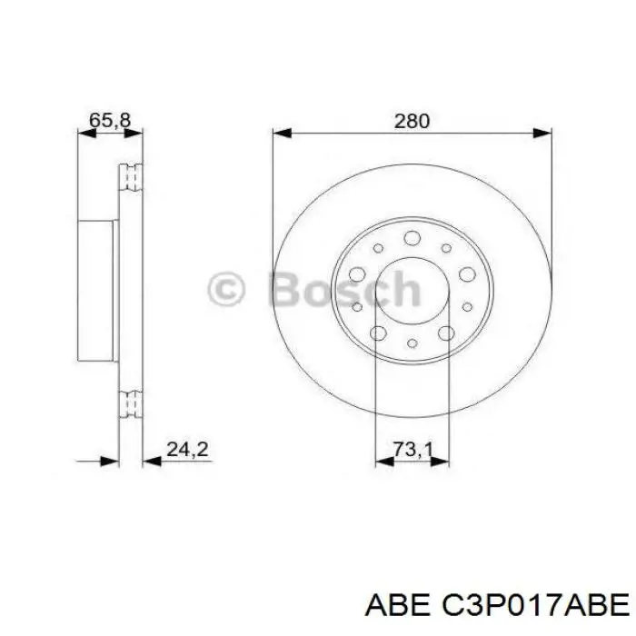 Купить C3P017ABE ABE Ротор тормозной