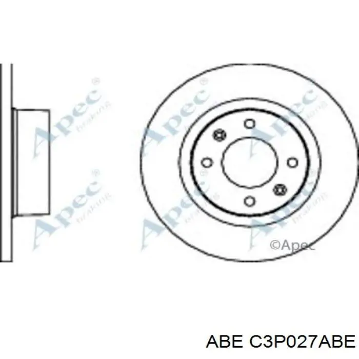 Тормоз дисковый передний ABE C3P027ABE цена, от 33.28 USD
