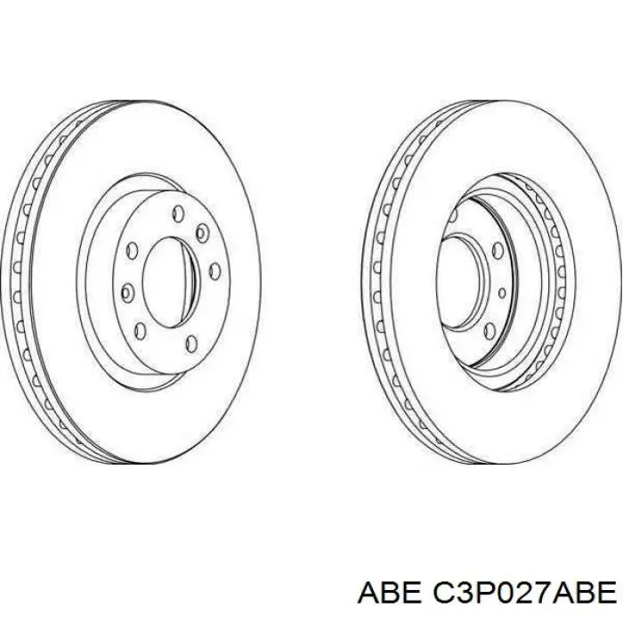 Передние тормозные диски C3P027ABE ABE