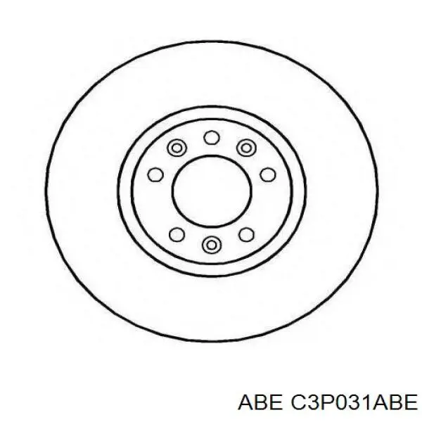 C3P031ABE ABE Диск тормозной передний