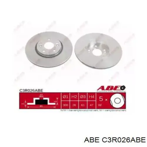 Купить C3R026ABE ABE Ротор тормозной