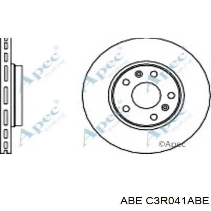 C3R041ABE ABE Диск тормозной передний