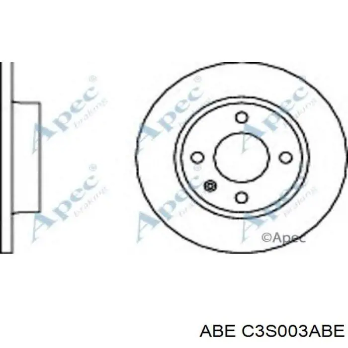 Передний тормозной диск ABE C3S003ABE