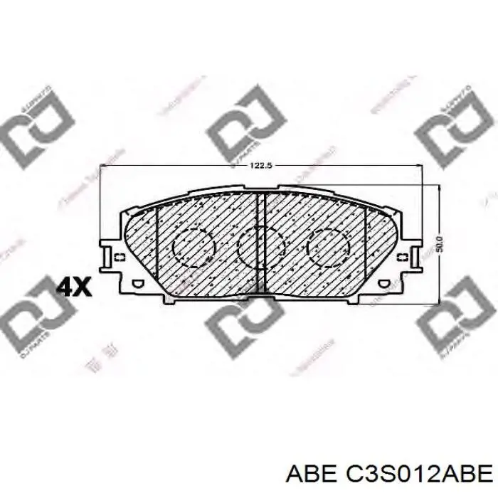 Ремкомплект тормозов передних C3S012ABE ABE