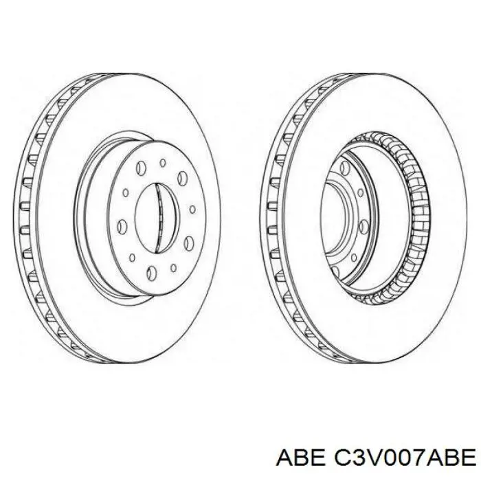 Диск гальмівний передній C3V007ABE ABE