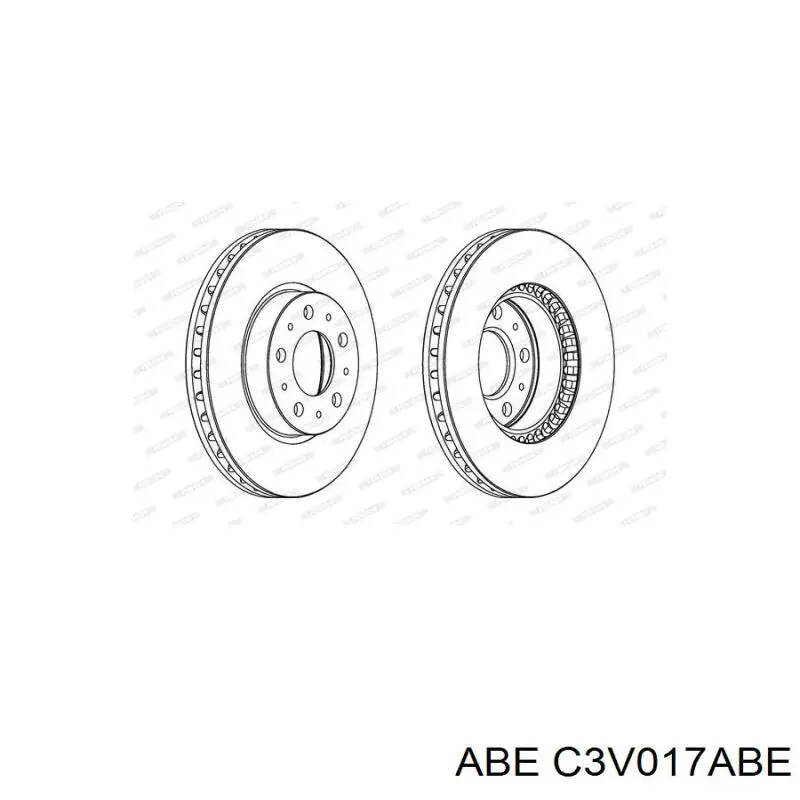 C3V017ABE ABE Диск тормозной передний