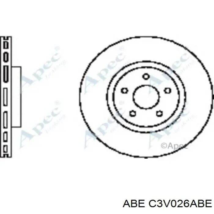 Передний тормозной диск ABE C3V026ABE
