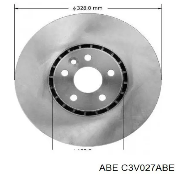 Передний тормозной диск ABE C3V027ABE