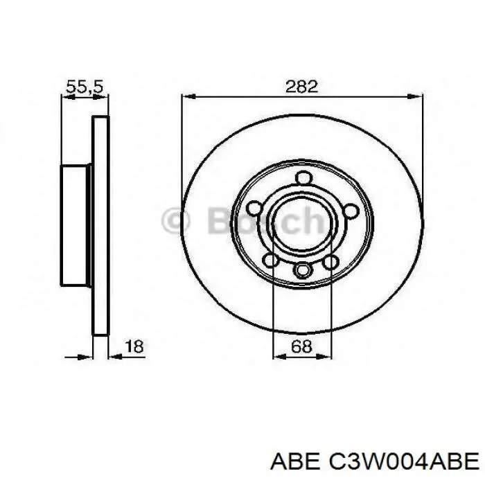 Диск гальмівний передній C3W004ABE ABE