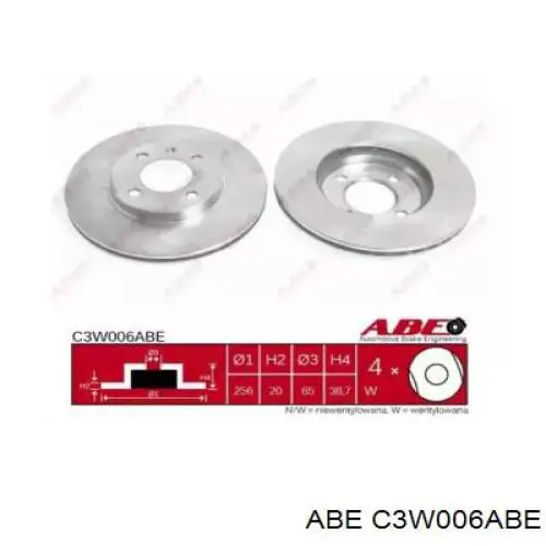 Купить C3W006ABE ABE Ротор тормозной