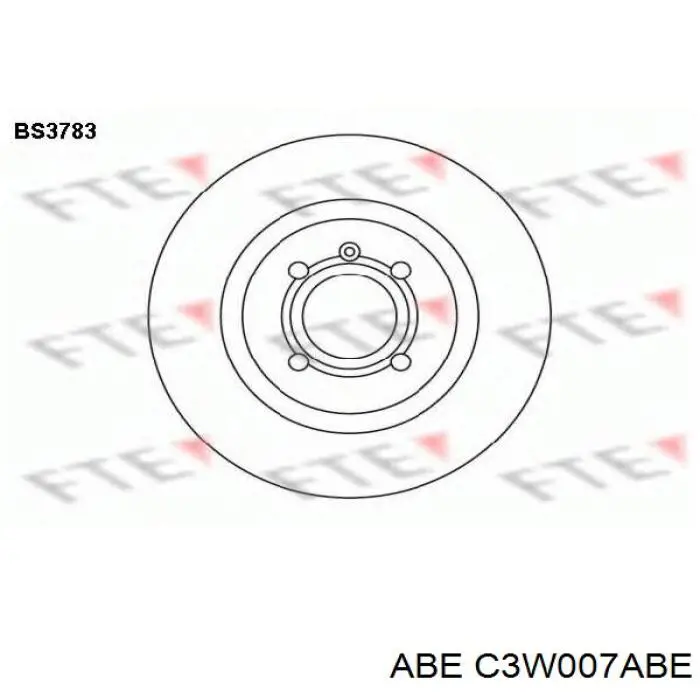 Передние тормозные диски C3W007ABE ABE