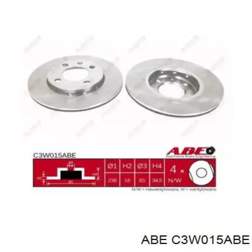 Купить C3W015ABE ABE Ротор тормозной