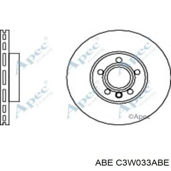 Передний тормозной диск ABE C3W033ABE