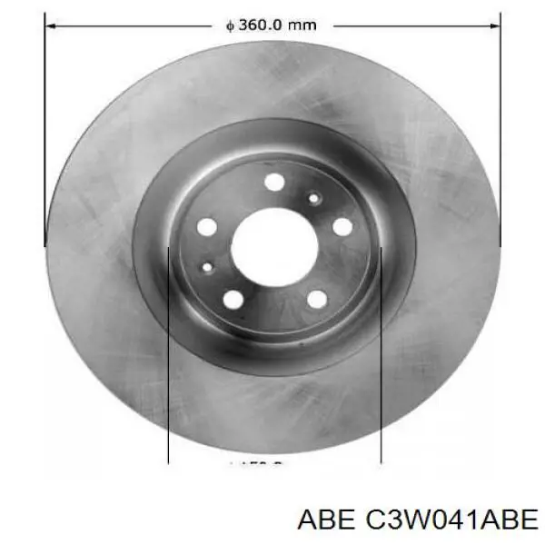 Передний тормозной диск ABE C3W041ABE