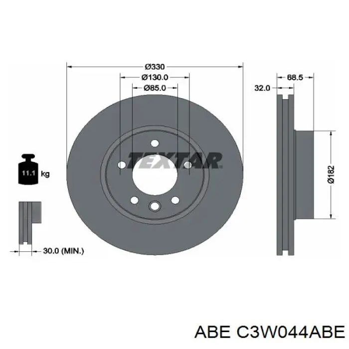 Купить C3W044ABE ABE Ротор тормозной