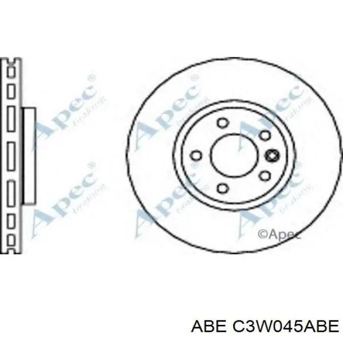 Передний тормозной диск ABE C3W045ABE