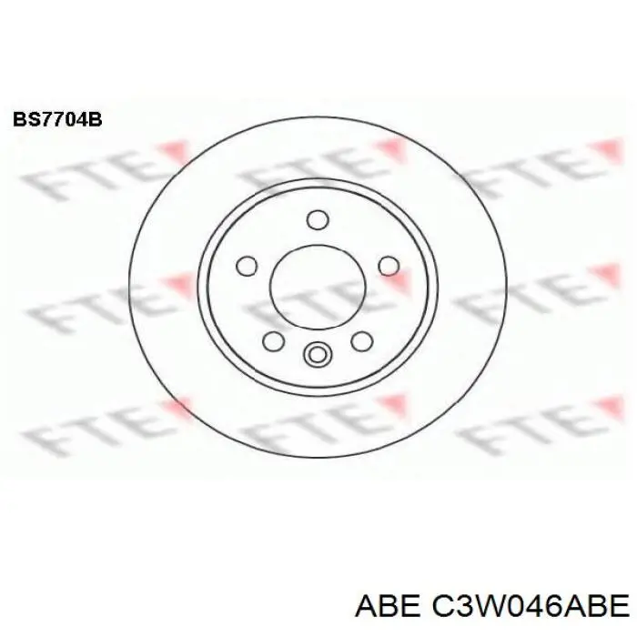 Передний тормозной диск ABE C3W046ABE