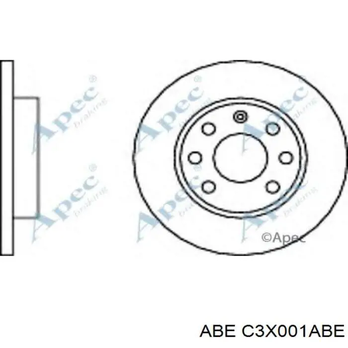 Тормоз дисковый передний ABE C3X001ABE цена, от 16.45 USD