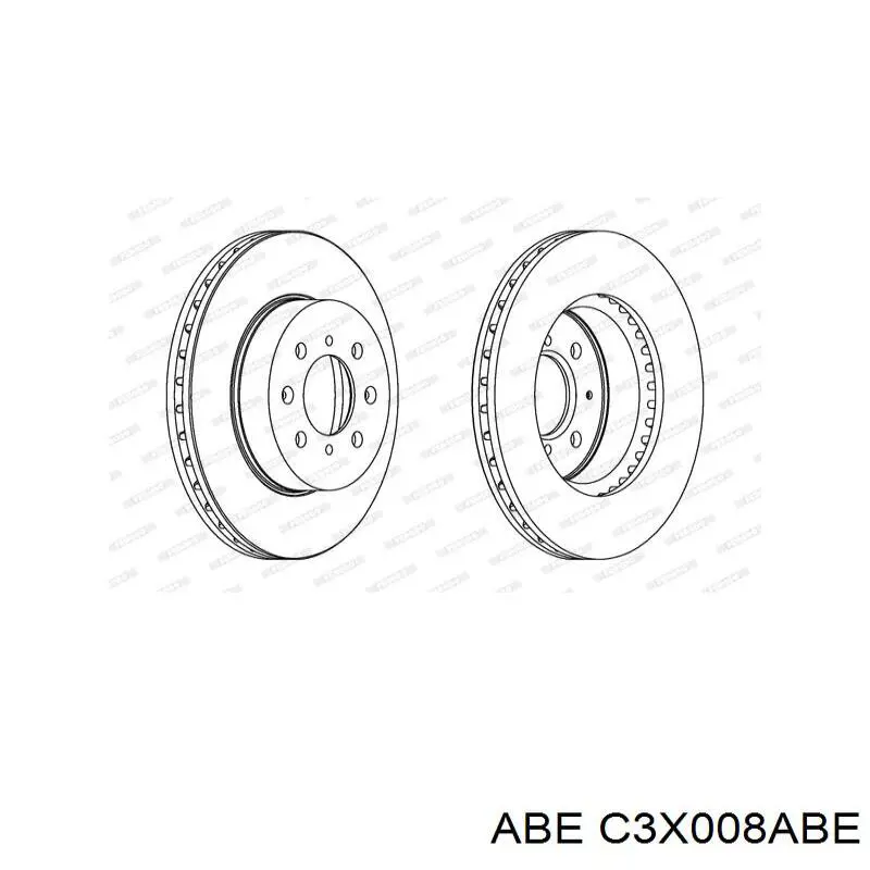 Передние тормозные диски C3X008ABE ABE