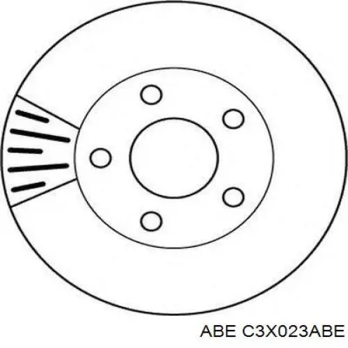 Передние тормозные диски C3X023ABE ABE