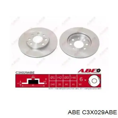 Купить C3X029ABE ABE Ротор тормозной