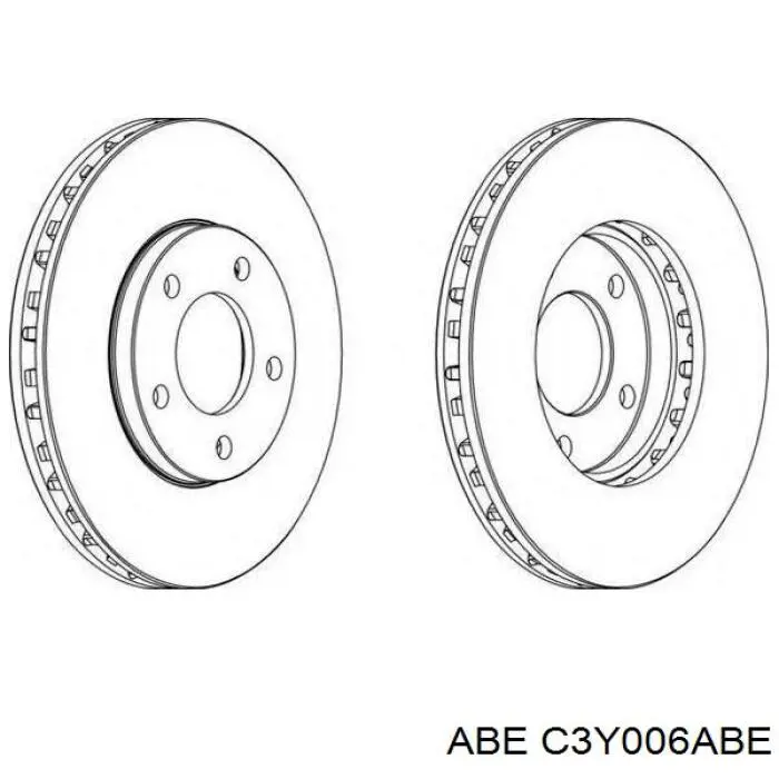 Передние тормозные диски C3Y006ABE ABE