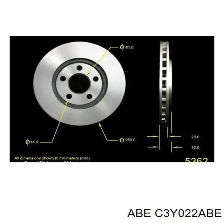 Передний тормозной диск Chrysler 04879229AA