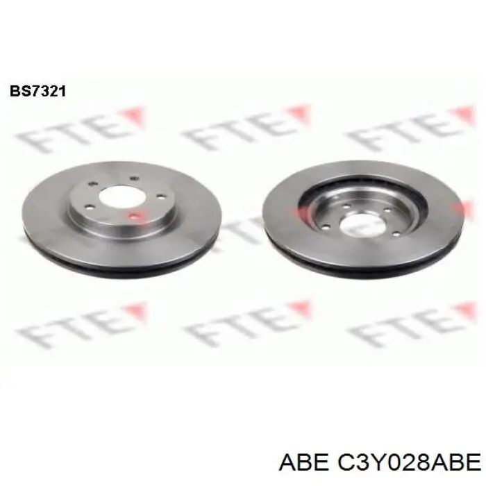 Диск гальмівний передній C3Y028ABE ABE