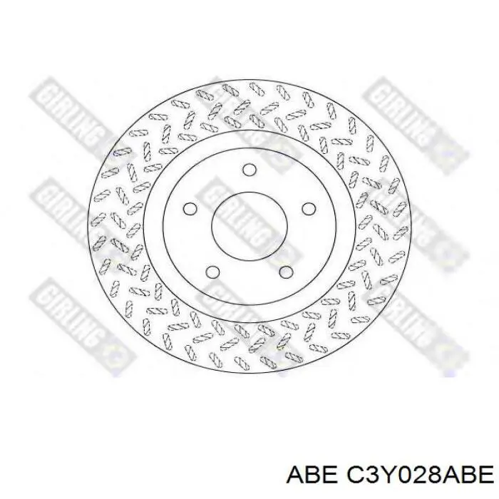 Диск гальмівний передній C3Y028ABE ABE