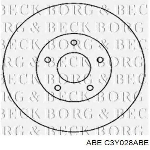 Диск гальмівний передній C3Y028ABE ABE