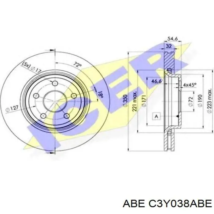 Купить C3Y038ABE ABE Ротор тормозной