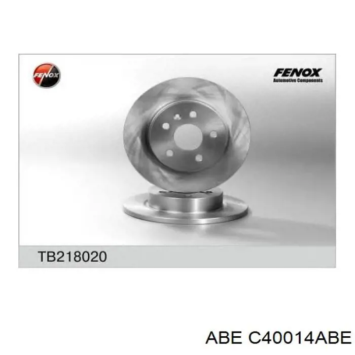 Задний дисковый тормоз ABE C40014ABE