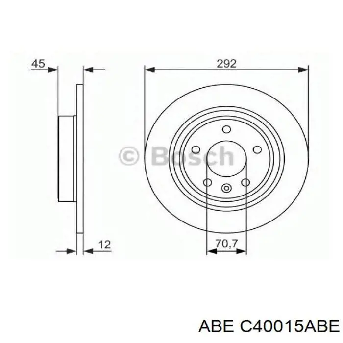 C40015ABE ABE Дисковый тормоз