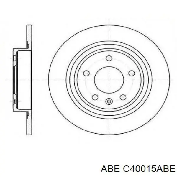 Тормозные диски C40015ABE ABE