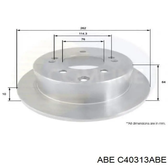 Задний дисковый тормоз ABE C40313ABE