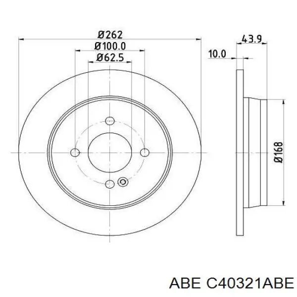 Тормозные диски C40321ABE ABE