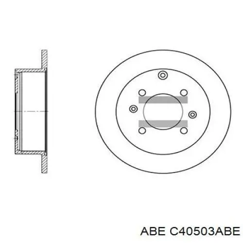 Купить C40503ABE ABE Диск тормозной задний