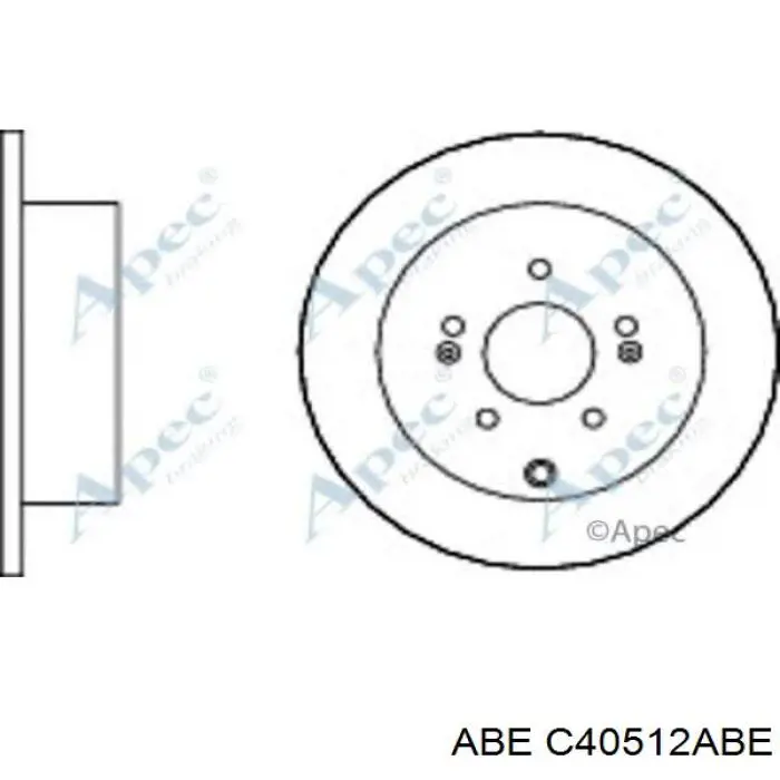 Тормозные диски C40512ABE ABE